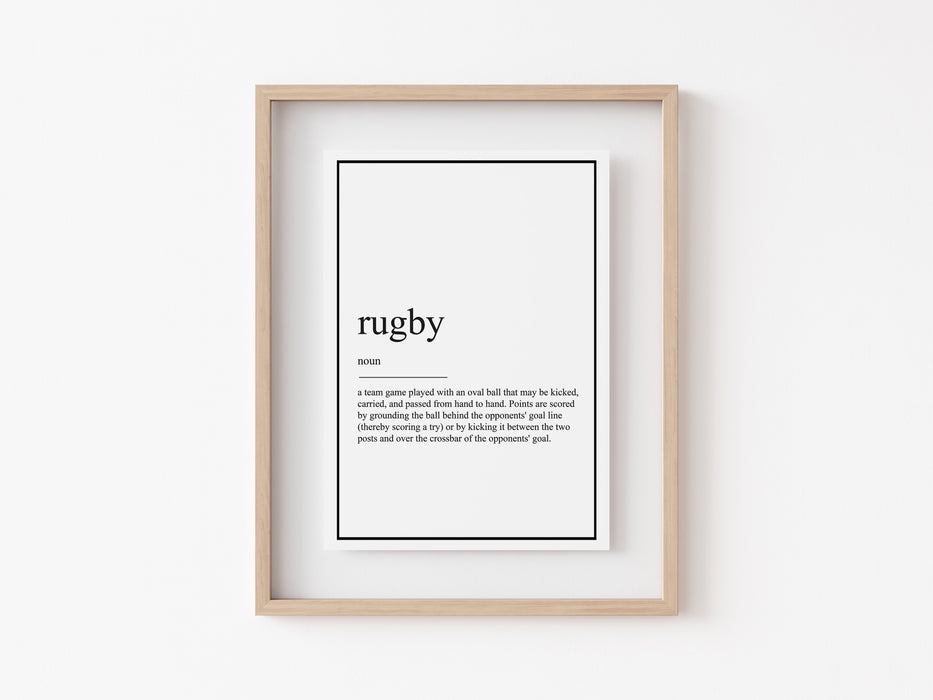 Rugby - Impresión de definición