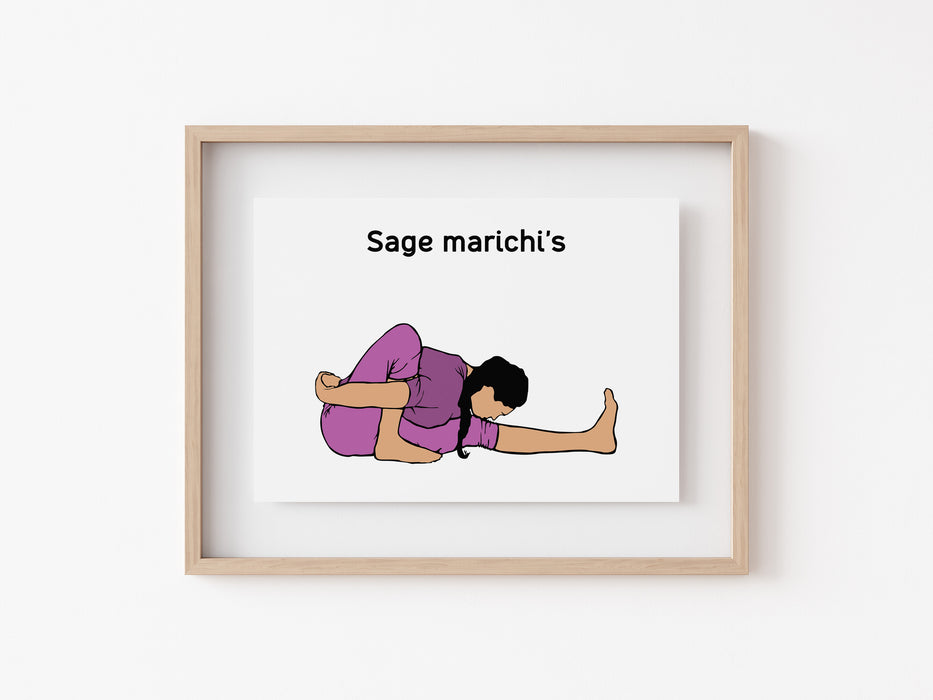 Sage Marichi I - Yoga Print