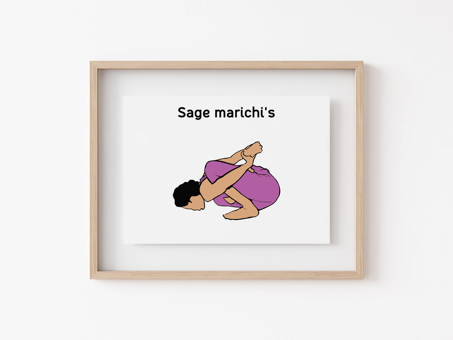 Sage Marichi's II - Yoga Print
