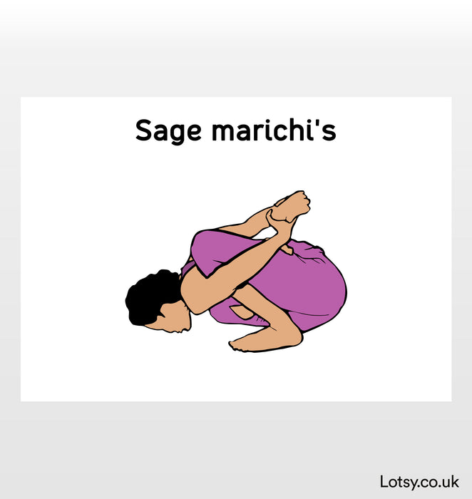 Sage Marichi's II - Yoga Print
