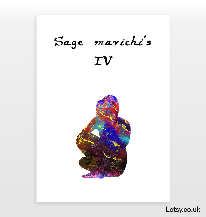 Sage Marichi's IV Pose - Yoga Print