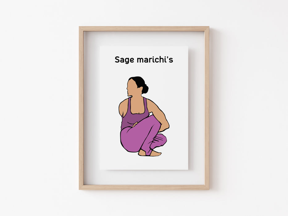 Sage Marichi's IV - Yoga Print