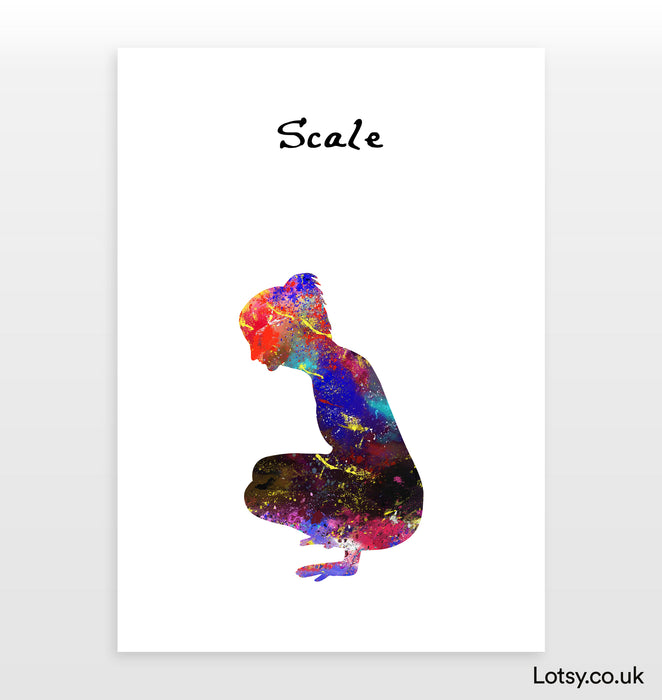 Scale Pose - Yoga Print
