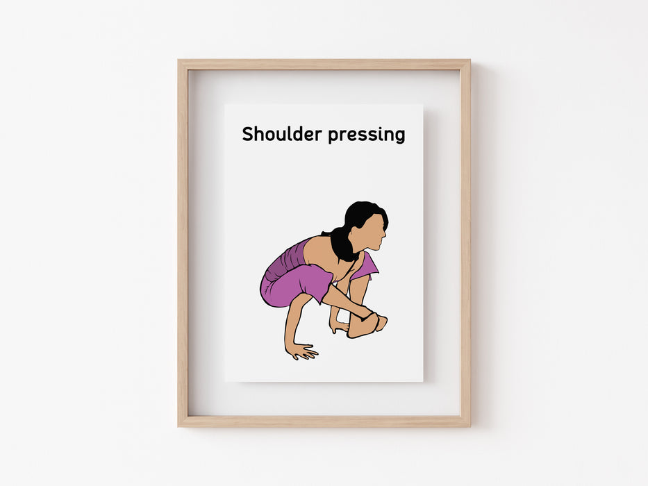 Pressing de hombros (preparación) - Impresión de yoga