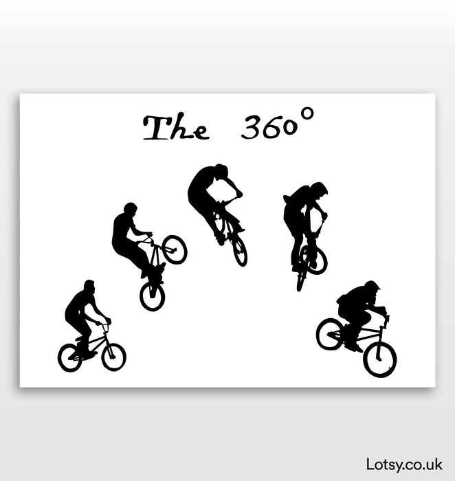 BMX Spin Sequence Print - The 360°