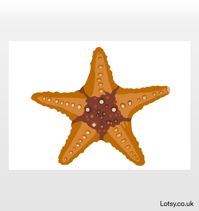 Impresión de estrellas de mar