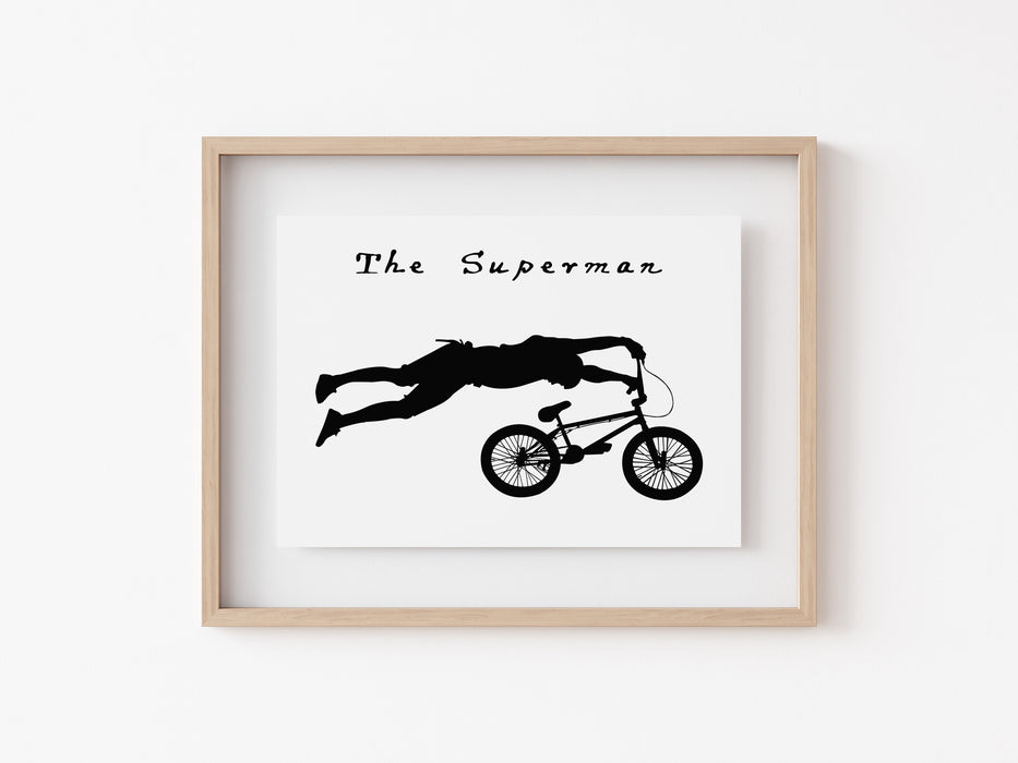 Impresión de trucos de BMX - El Superman