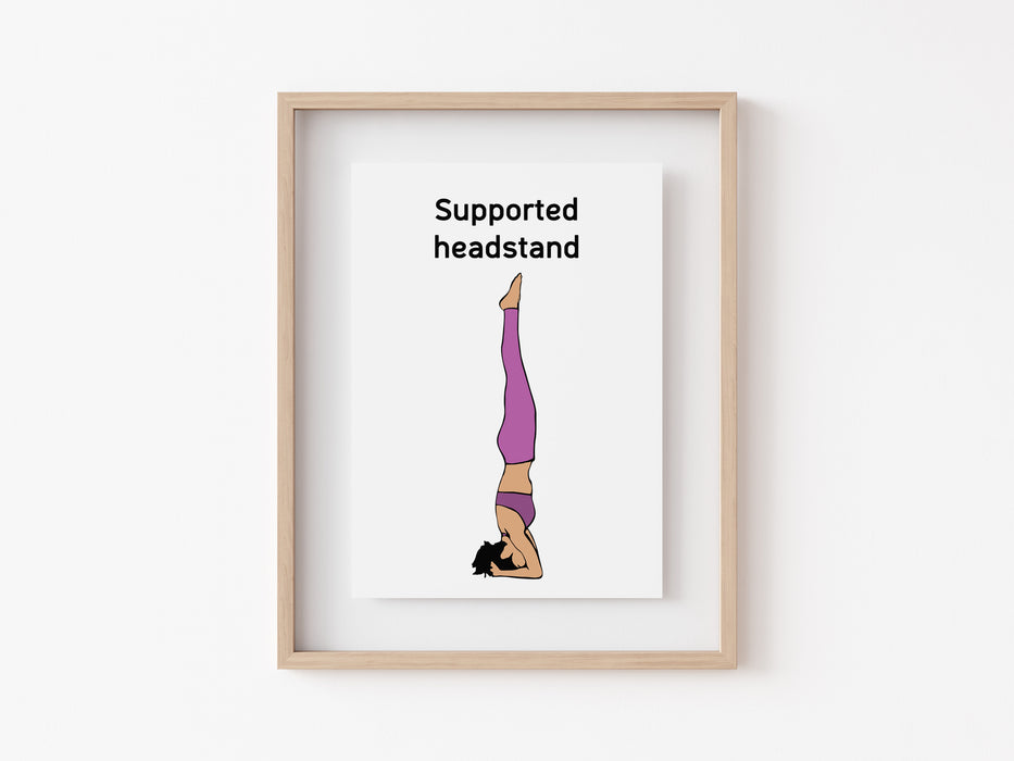 Supported Headstand - Yoga Print