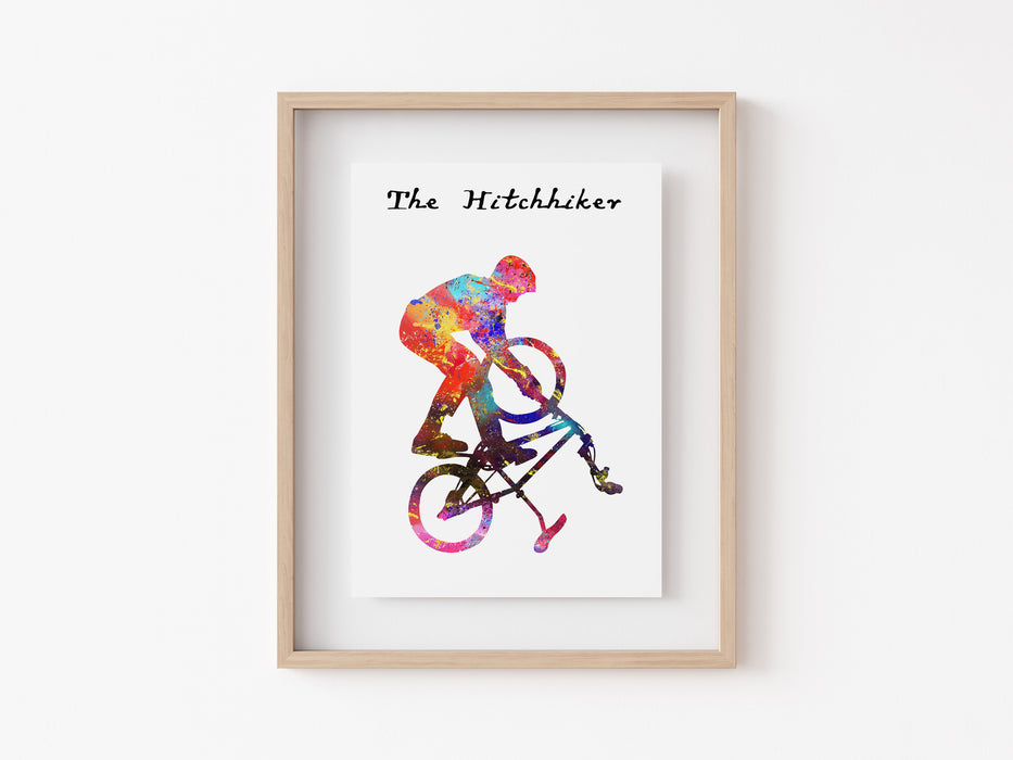 BMX Trick Print - The Hitchhiker