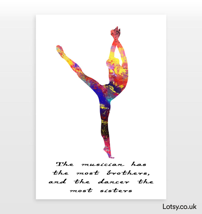 Ballet Quote - The musician has the most brothers