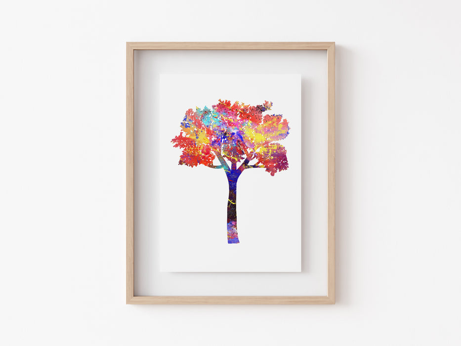 Impresión de árbol - Acuarela
