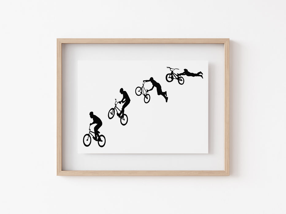 BMX Trick Sequence Print - Two Seat Touch