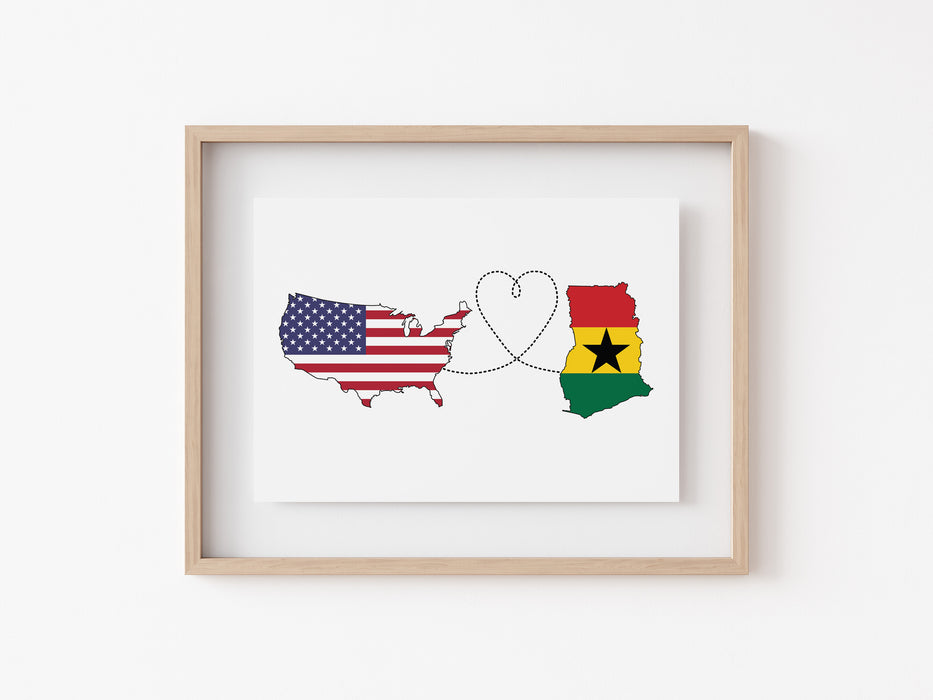 Estados Unidos a Ghana Imprimir