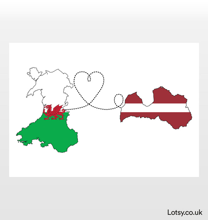 Wales to Latvia