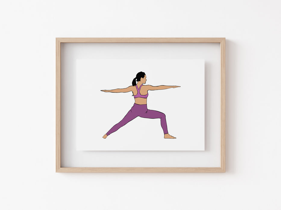 Guerrero II - Impresión de Yoga