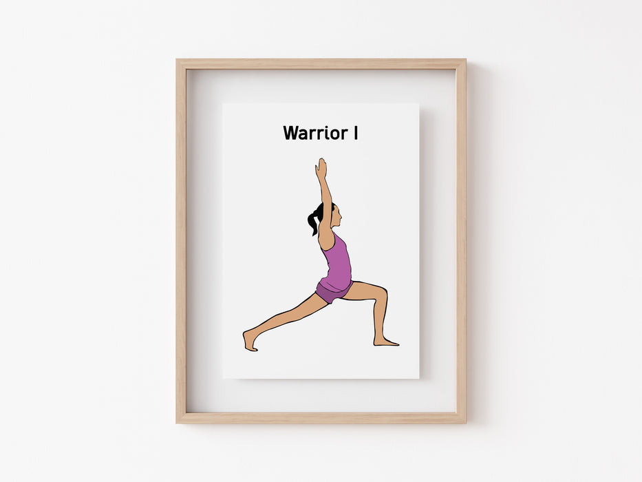 Warrior I - Yoga Print