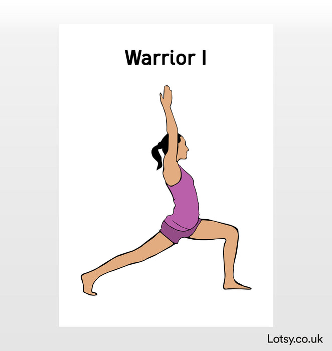 Warrior I - Yoga Print