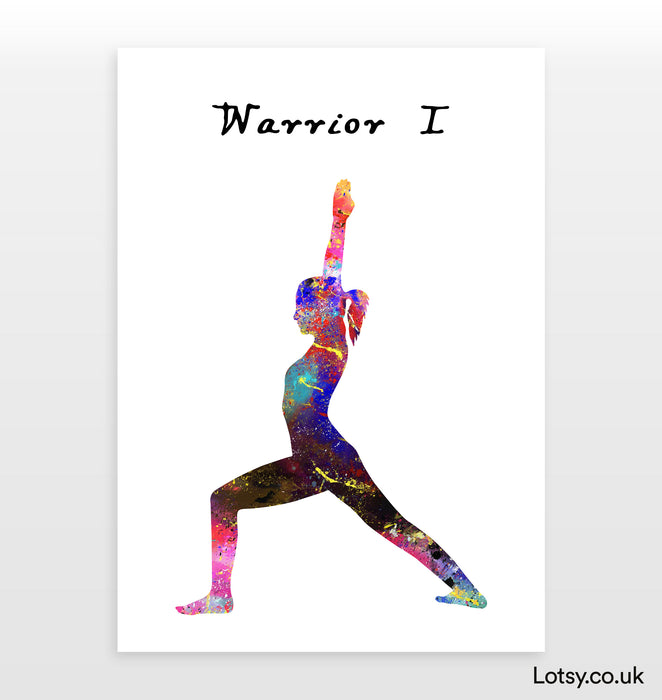 Warrior I Pose - Yoga Print