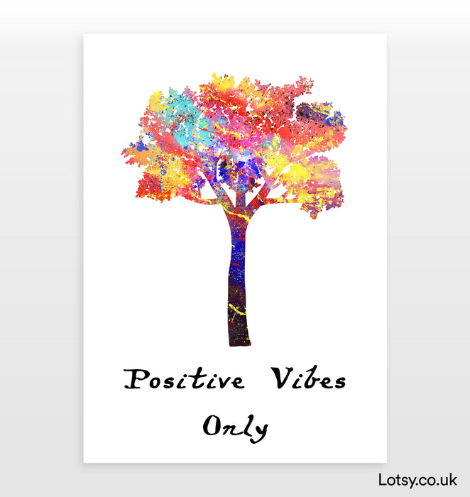 Impresión de árbol: solo vibraciones positivas