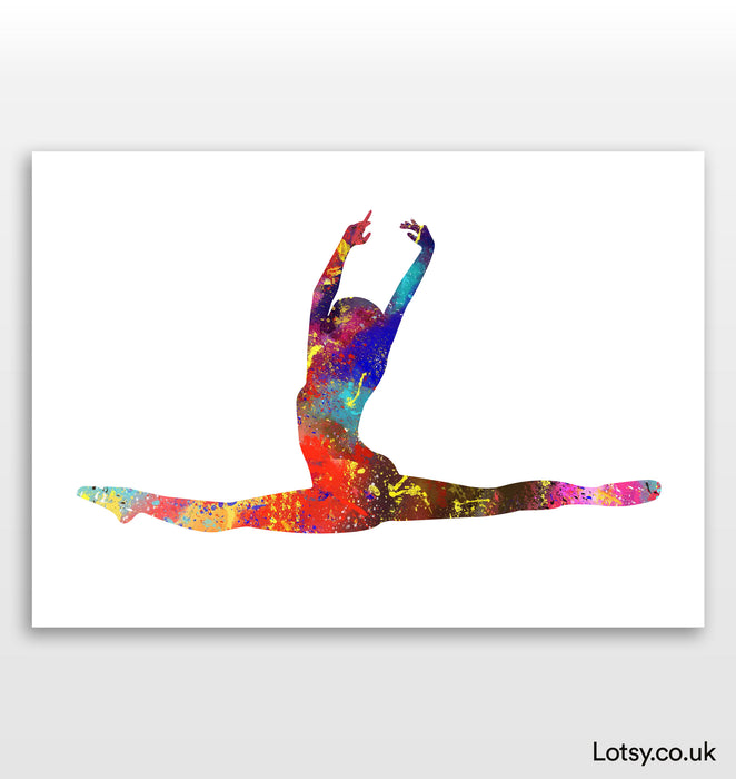 Ballet Print - Woman ballet jump 2