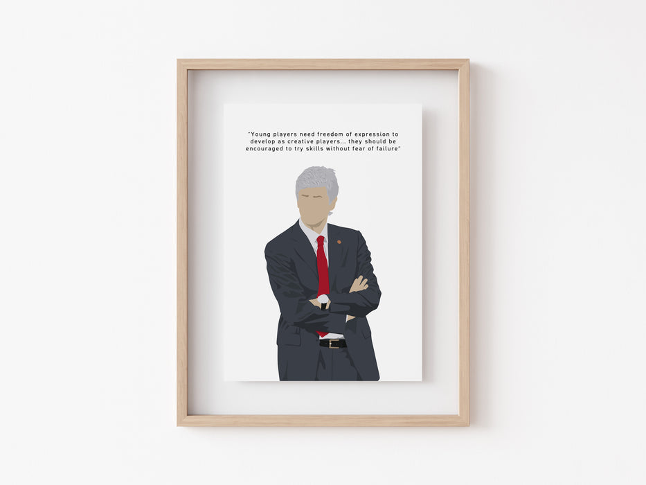 Arsene Wenger Print - Young players need freedom of expression