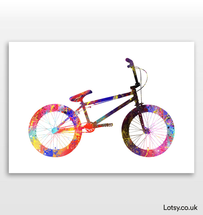 Impresión de bicicleta BMX