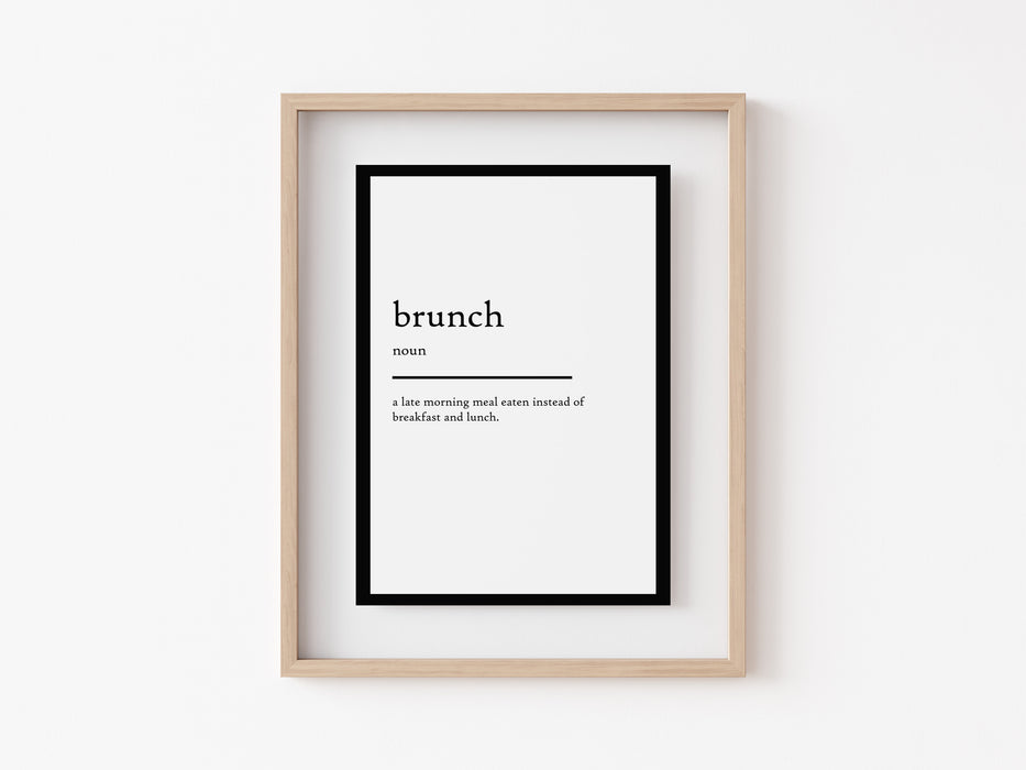 Brunch - Impresión de definición