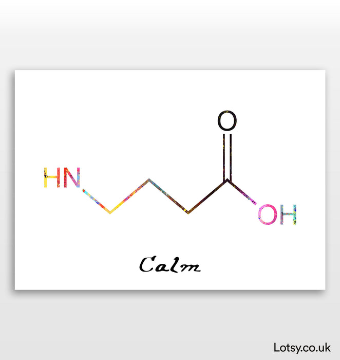 GABAA receptor - Calm - Molecule print