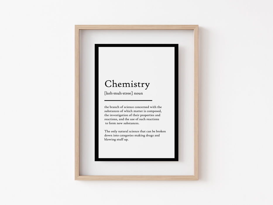 Química - Impresión de definición