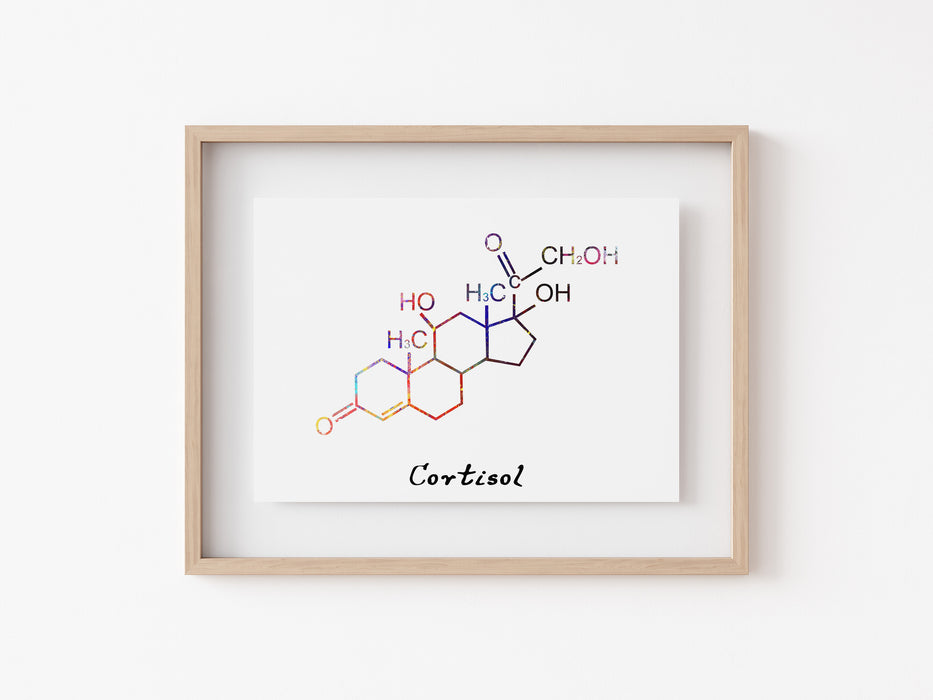 Cortisol - Impresión de moléculas