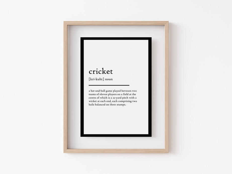 Cricket - Impresión de definición