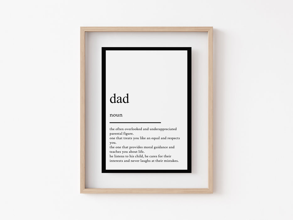 Dad - Definition Print