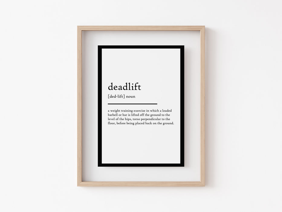 Deadlift - Definition Print