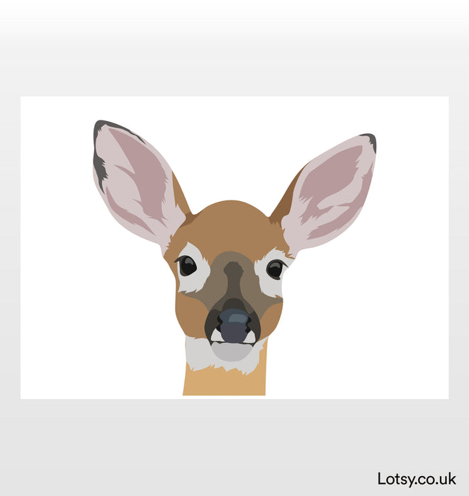 Deer head Print