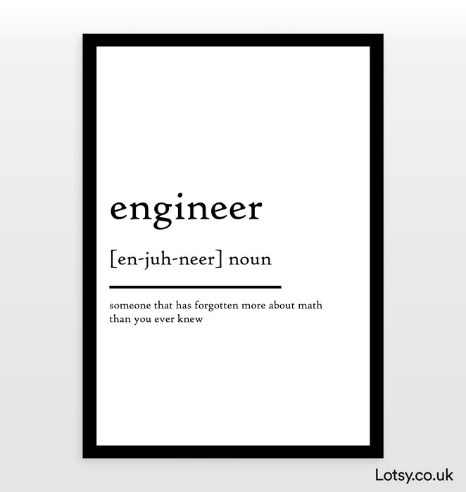 Ingeniero - Definición Imprimir