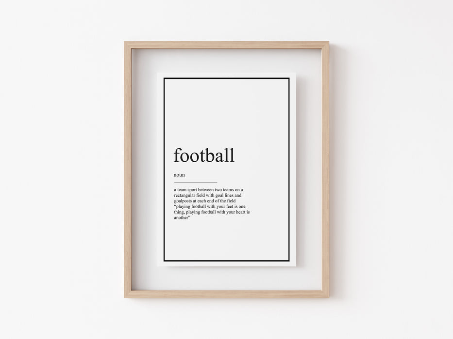 Football - Definition Print