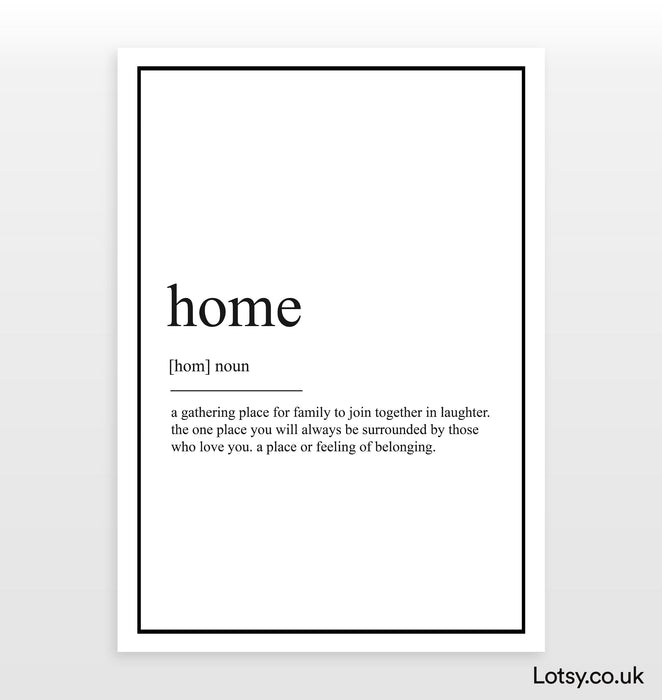 Home - Definition Print