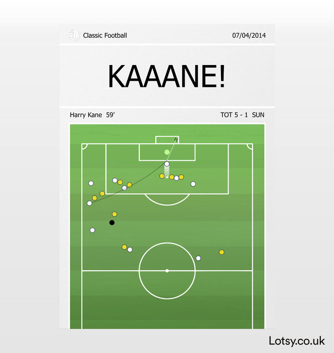 Impresión de gol de Kane