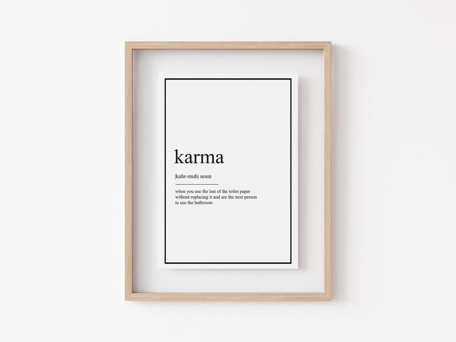Karma - Impresión de definición