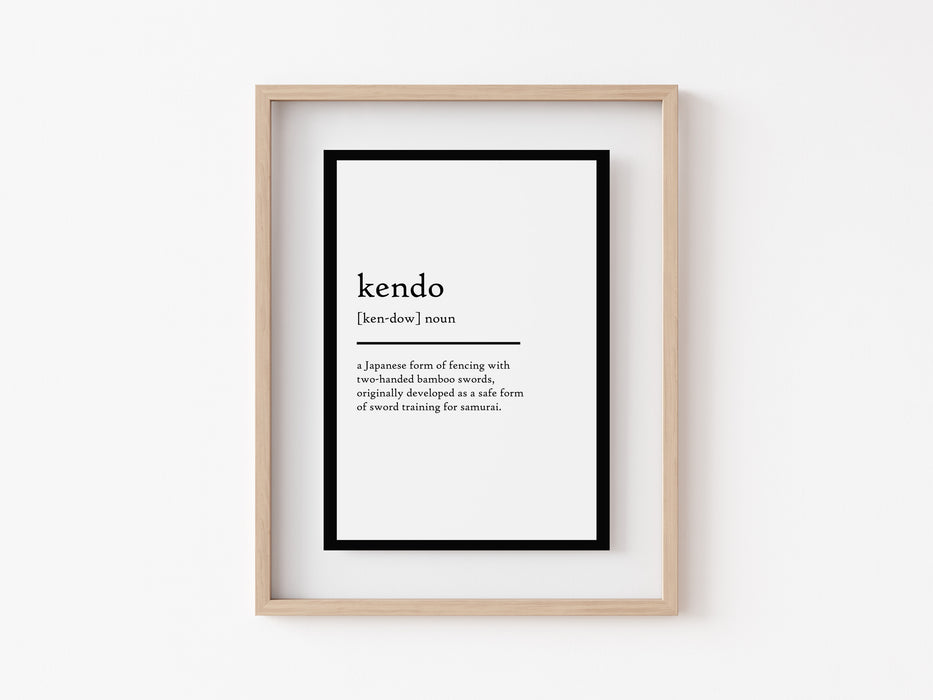 kendo - Definition Print