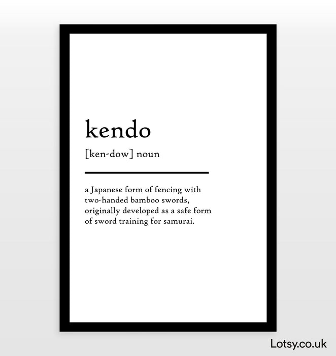 kendo - Definition Print