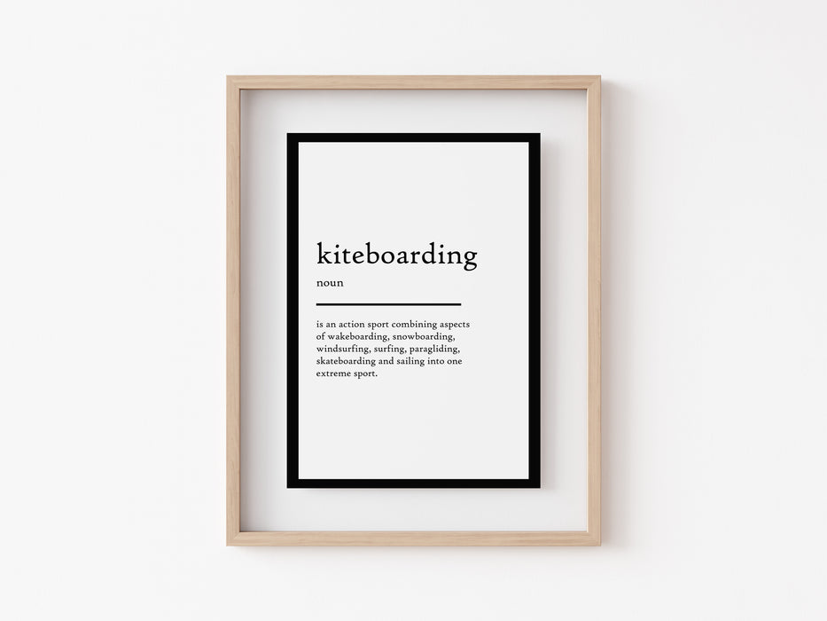kiteboarding - Definition Print