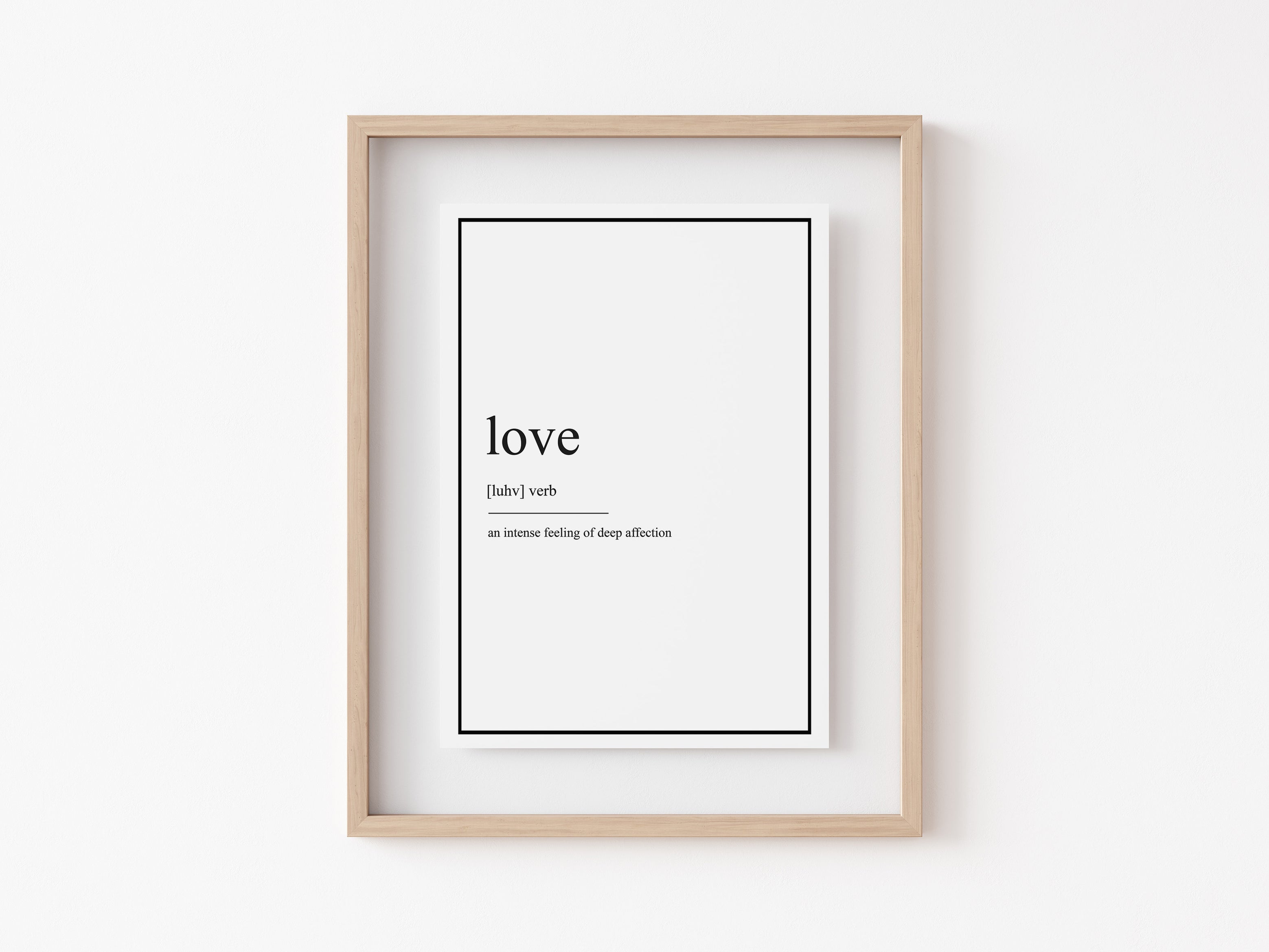 Love - Definition Print — Lotsy.co.uk