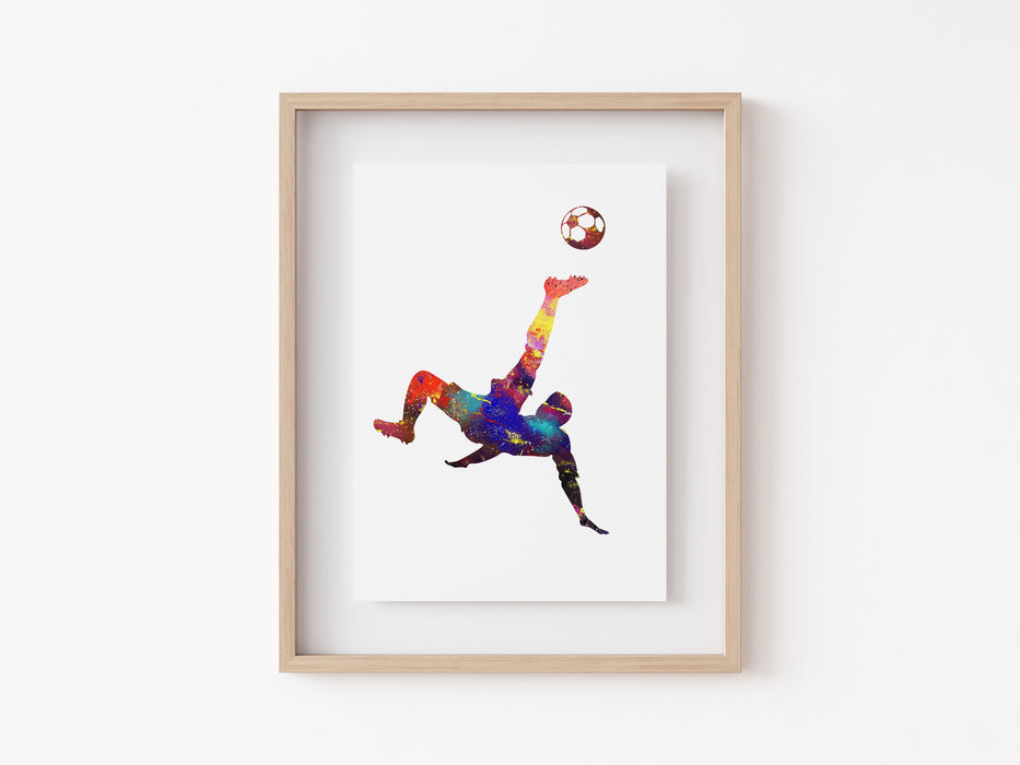 Football Print - Overhead Kick