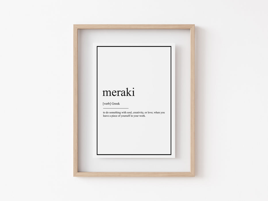 Meraki - Impresión de definición