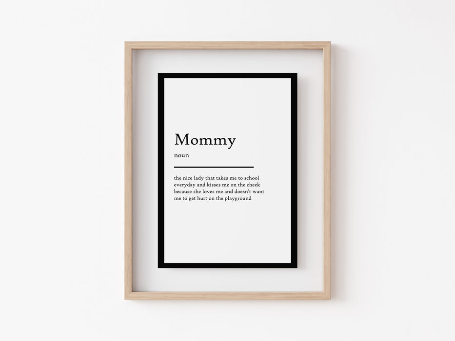 Mommy - Definition Print