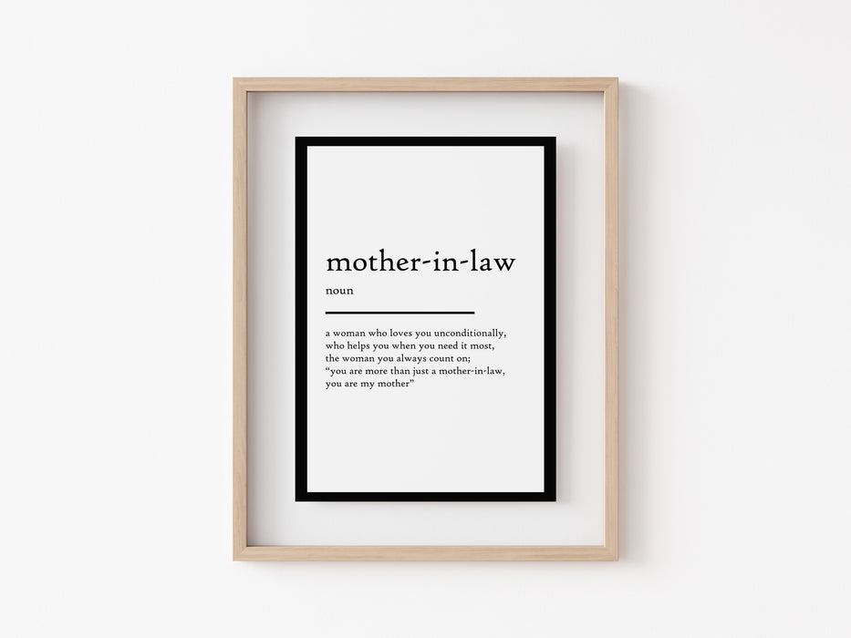mother-in-law - Definition Print