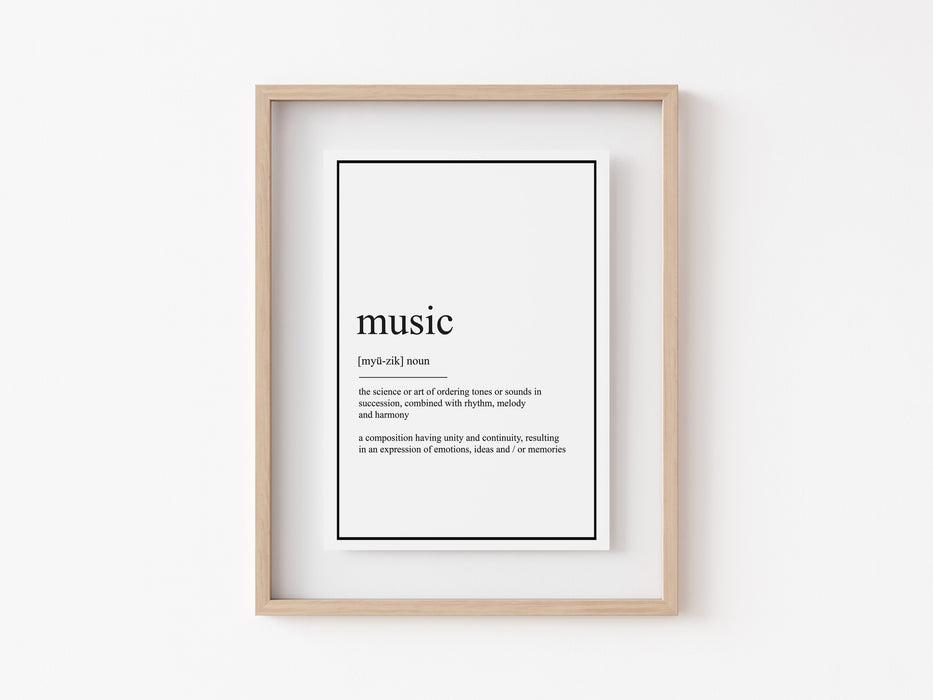 Music - Definition Print