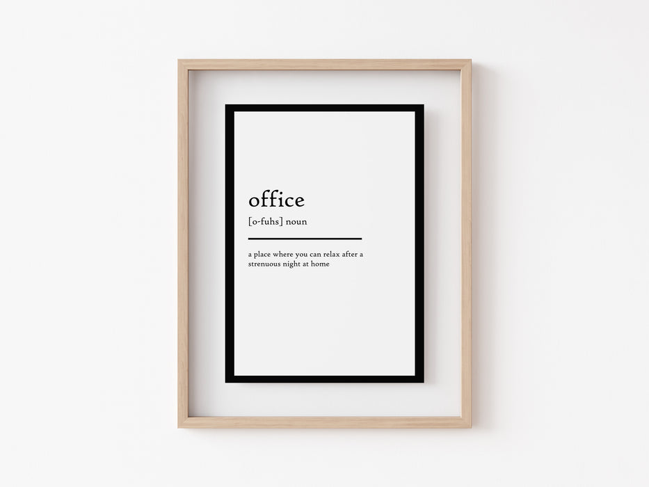 office - Definition Print