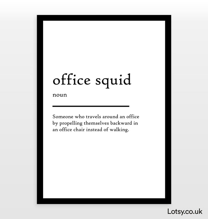 office squid - Definition Print